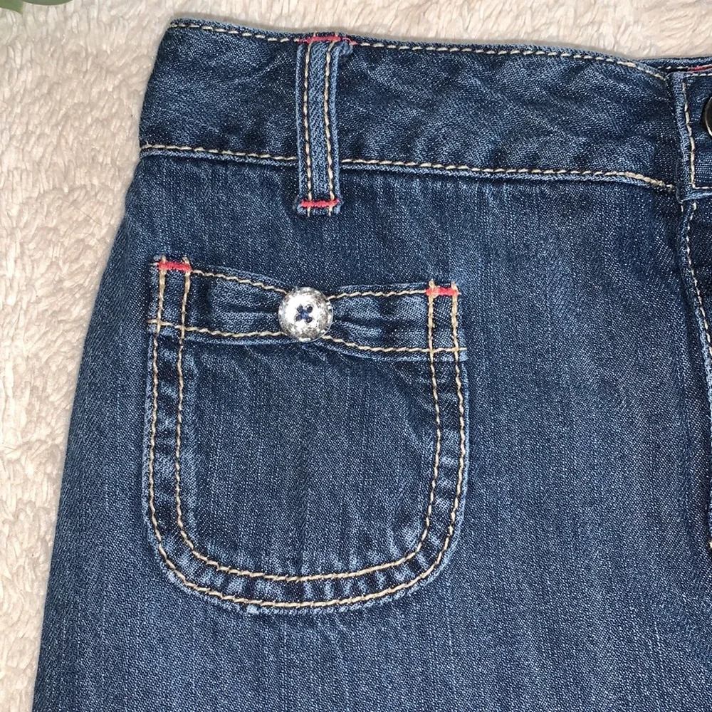 Gymboree Denim Skort/Skirt 8 EUC Jean Skort Adjustable Waist